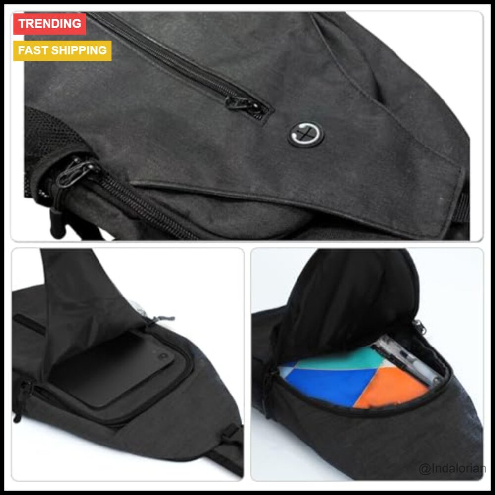 Adjustable Strap Crossbody Backpack Daypack Light… - image 5